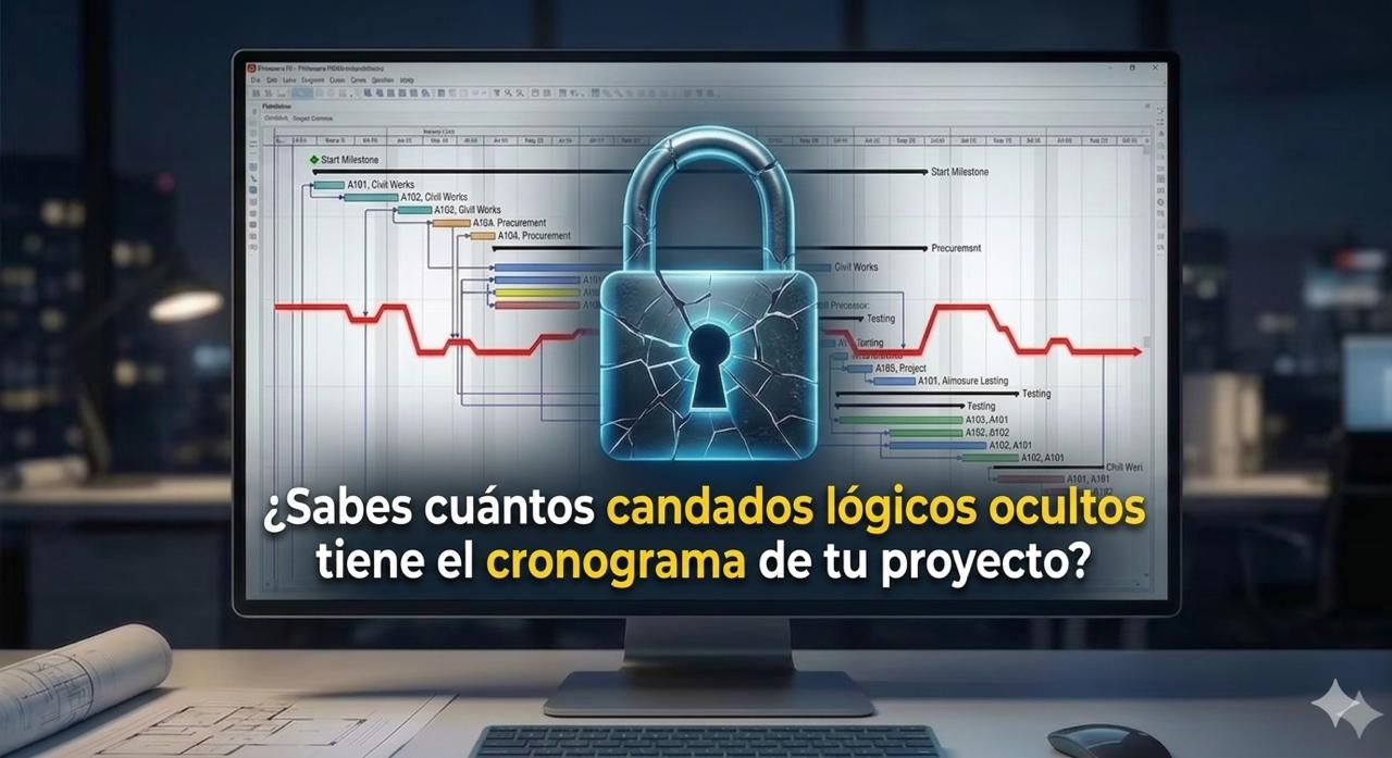 Cronograma Primavera P6 con candados lógicos redundantes